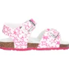 Sandalo Grunland primi passi bambina bianco e fucsia