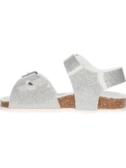Sandalo Grunland primi passi bambina argento