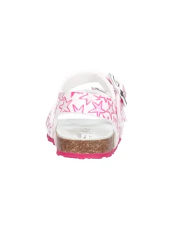 Sandalo Grunland primi passi bambina bianco e fucsia