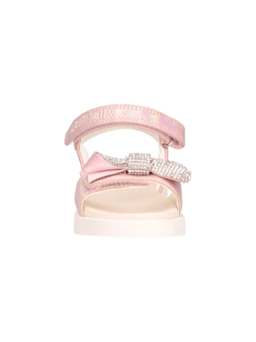 Sandalo Lelli Kelly Micol da bambina rosa metal
