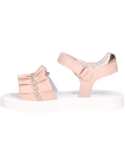 Sandalo Nero Giardini da bambina rosa