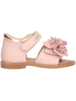 Sandalo Nero Giardini primi passi bambina rosa
