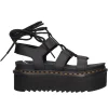 Sandalo platform alla schiava Dr Martens Nartilla XL Athena da donna nero