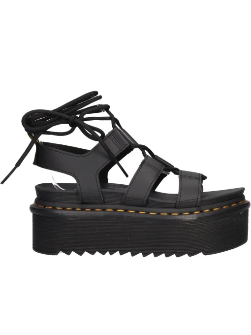 Sandalo platform alla schiava Dr Martens Nartilla XL Athena da donna nero