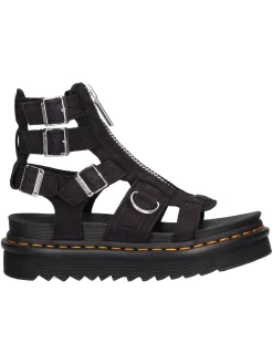 Sandalo platform Dr Martens Olson da donna nero