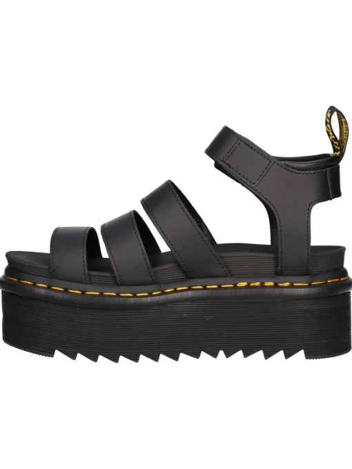 Sandalo platform Dr Martens Blaire Quad da donna nero