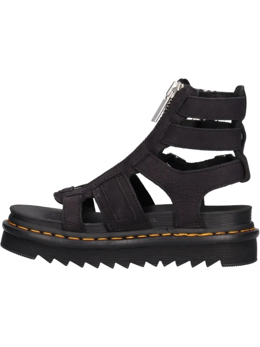 Sandalo platform Dr Martens Olson da donna nero