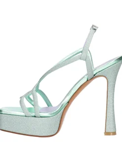 Sandalo tacco alto Albano da donna verde