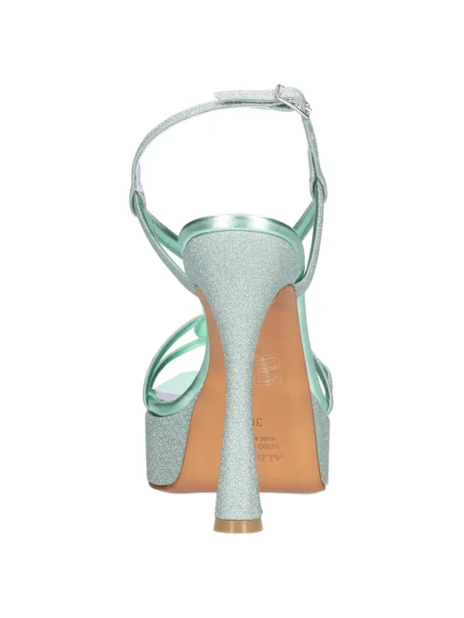 Sandalo tacco alto Albano da donna verde