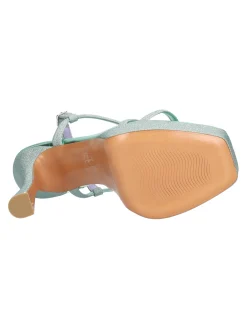 Sandalo tacco alto Albano da donna verde
