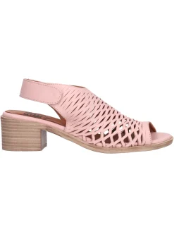 Sandalo tacco basso Bueno da donna rosa
