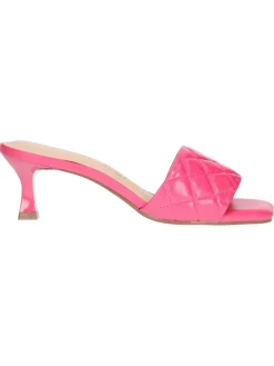 Sandalo tacco basso Capelli Rossi da donna fucsia