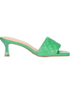 Sandalo tacco basso Capelli Rossi da donna verde