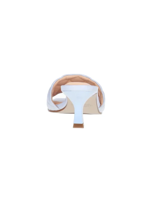 Sandalo tacco basso Capelli Rossi da donna celeste