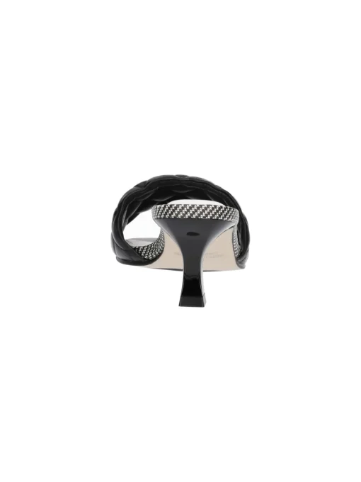 Sandalo tacco basso Capelli Rossi da donna nera