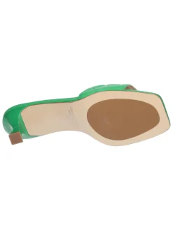 Sandalo tacco basso Capelli Rossi da donna verde