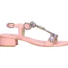 Sandalo tacco basso Melluso Walk da donna rosa