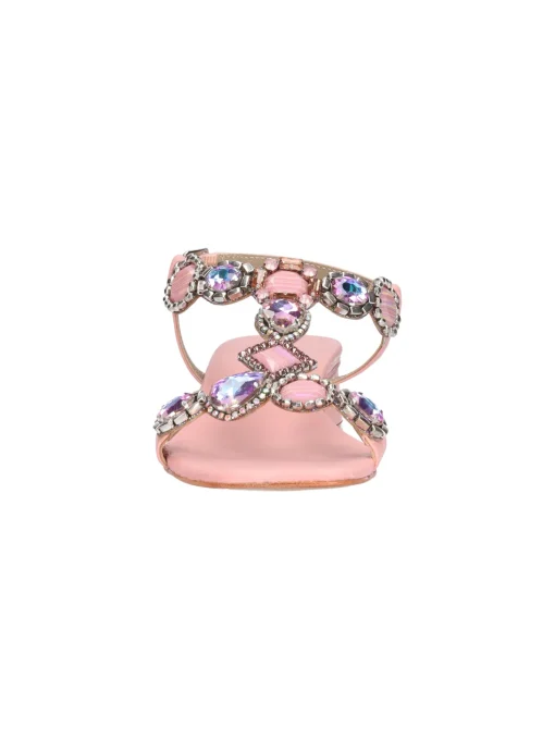 Sandalo tacco basso Melluso Walk da donna rosa