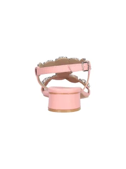 Sandalo tacco basso Melluso Walk da donna rosa