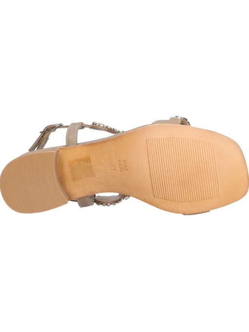 Sandalo tacco basso Melluso Walk da donna marrone