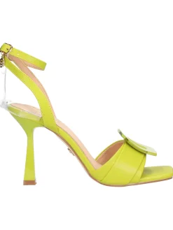 Sandalo tacco fino Goldu0026amp;Gold da donna verde