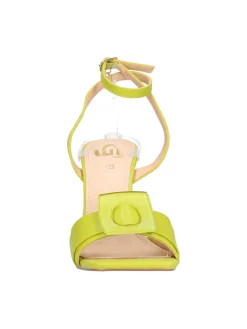 Sandalo tacco fino Goldu0026amp;Gold da donna verde