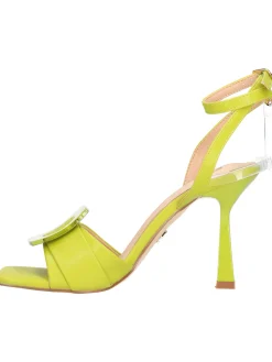 Sandalo tacco fino Goldu0026amp;Gold da donna verde