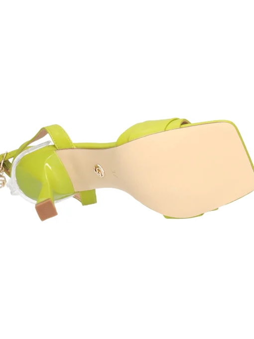 Sandalo tacco fino Goldu0026amp;Gold da donna verde
