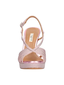 Sandalo tacco fino L'Amour da donna rosa glitter