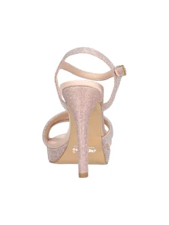 Sandalo tacco fino Melluso da donna cipria glitter
