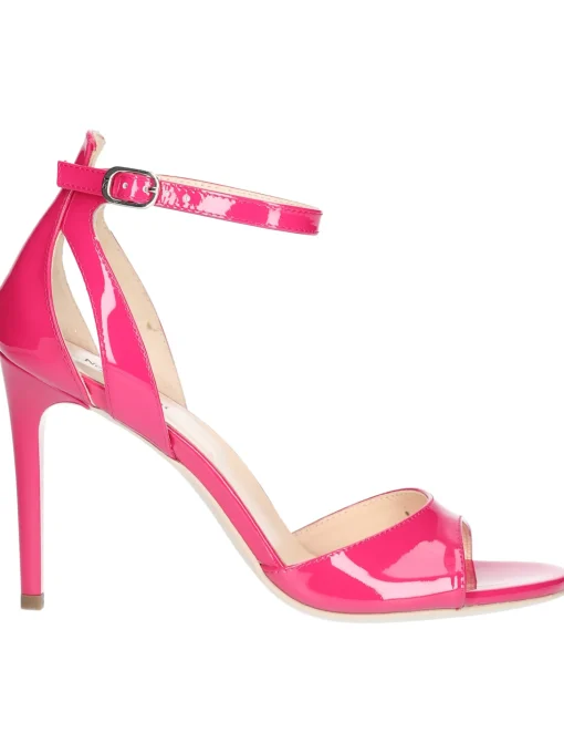 Sandalo tacco fino Nero Giardini da donna fucsia