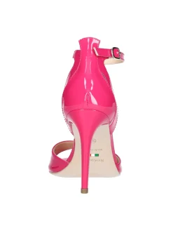 Sandalo tacco fino Nero Giardini da donna fucsia