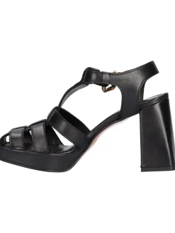 Sandalo tacco largo Albachiara da donna nero