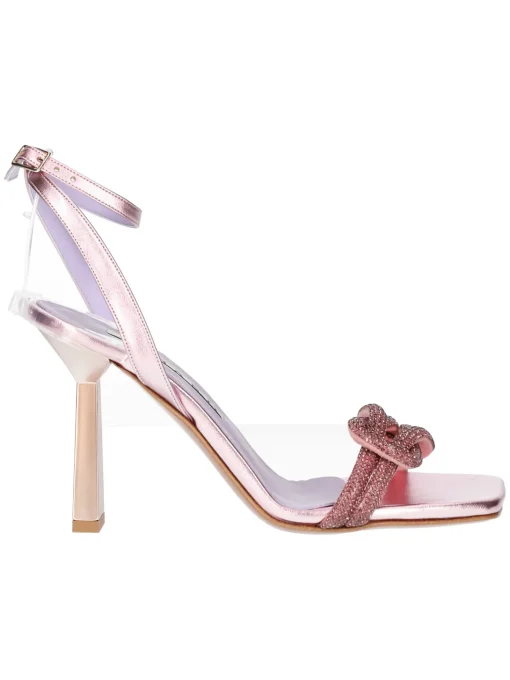 Sandalo tacco largo Albano da donna rosa