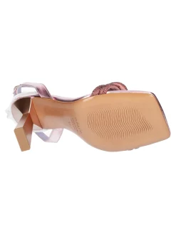 Sandalo tacco largo Albano da donna rosa