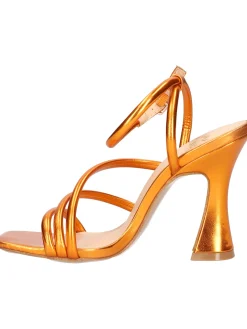 Sandalo tacco largo Alma Blue da donna arancione