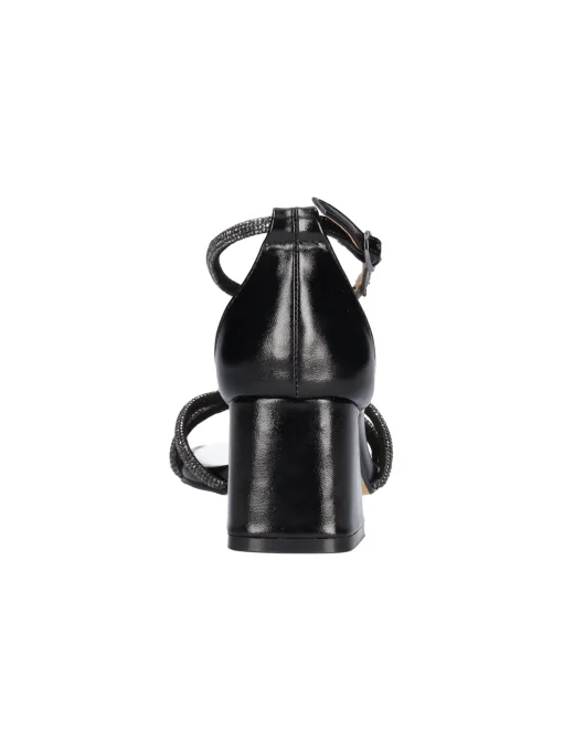 Sandalo tacco largo Cafenoir da donna nero