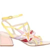 Sandalo tacco largo Exè da donna multicolor