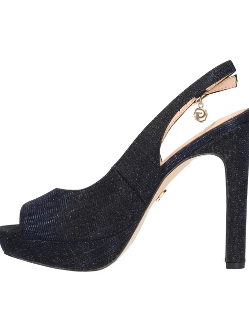 Sandalo tacco largo Goldu0026amp;Gold da donna nero glitter