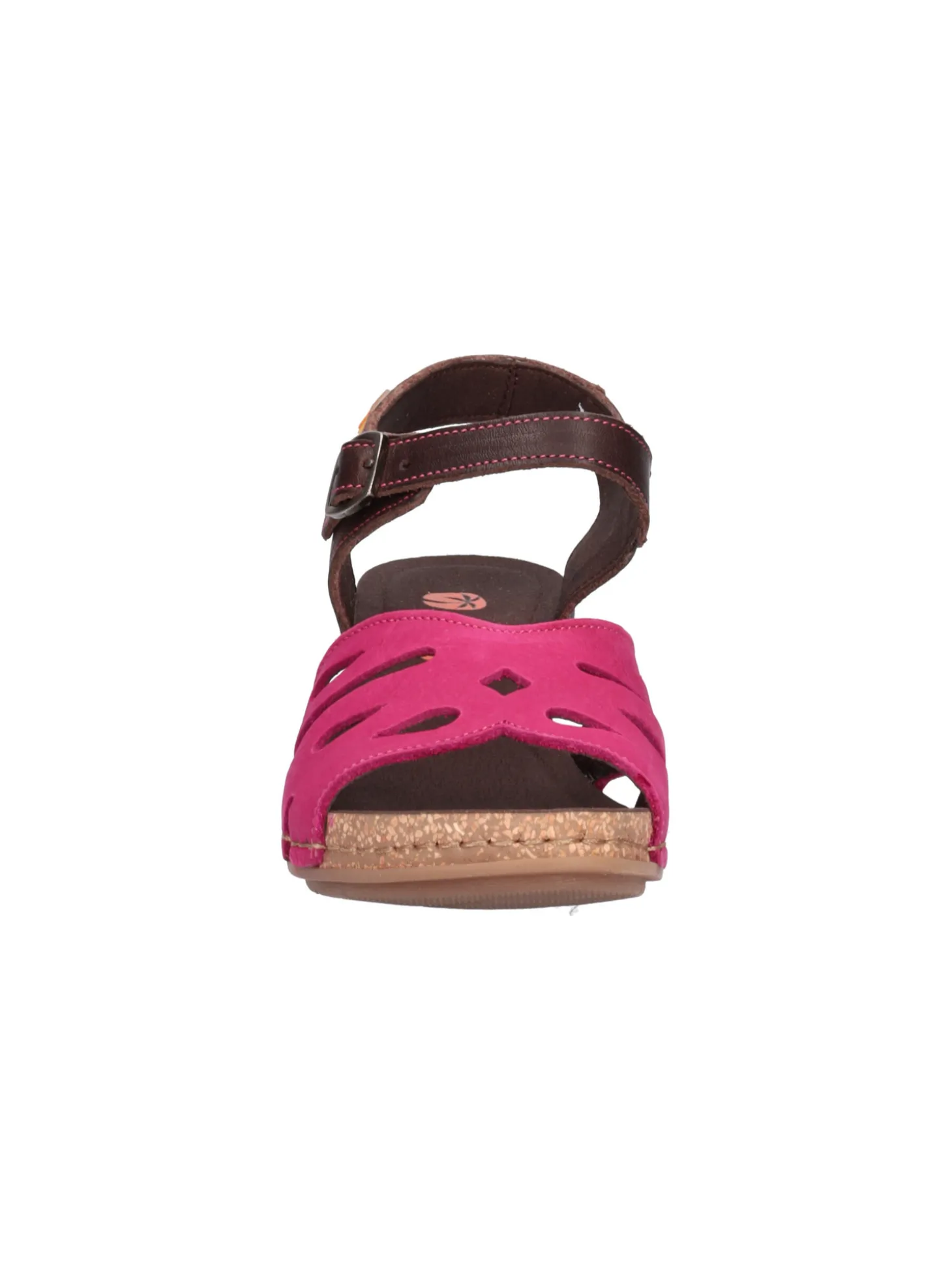 Sandalo tacco largo Jungla da donna fucsia scuro