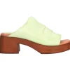 Sandalo tacco largo Lace-Up NYC da donna verde