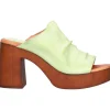 Sandalo tacco largo Lace-Up NYC da donna verde
