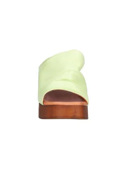 Sandalo tacco largo Lace-Up NYC da donna verde