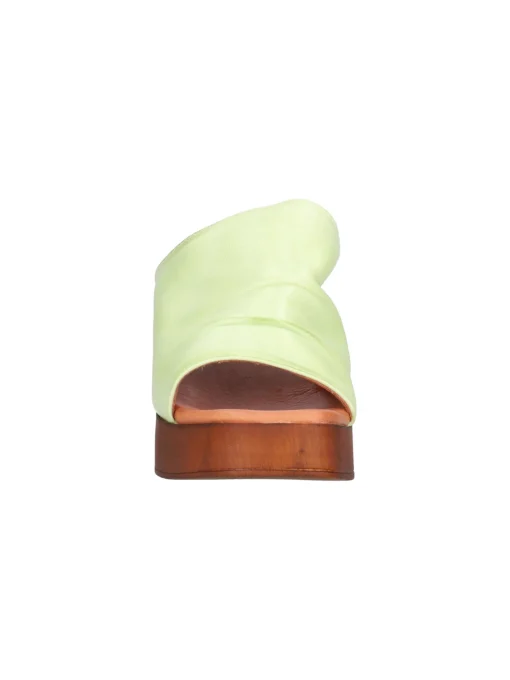 Sandalo tacco largo Lace-Up NYC da donna verde