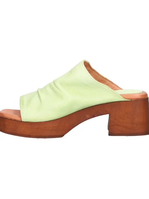 Sandalo tacco largo Lace-Up NYC da donna verde