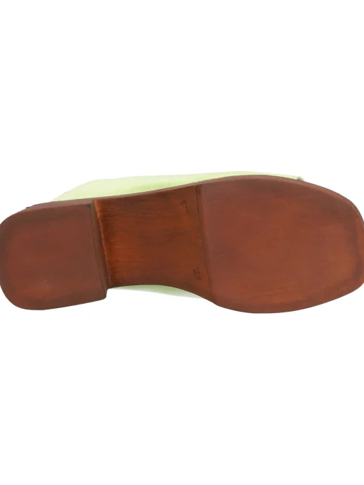 Sandalo tacco largo Lace-Up NYC da donna verde