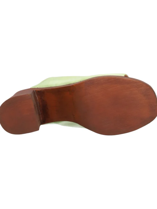 Sandalo tacco largo Lace-Up NYC da donna verde