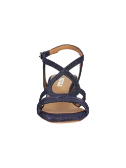 Sandalo tacco largo L'Amour da donna blu