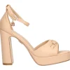 Sandalo tacco largo Laura Biagiotti da donna beige