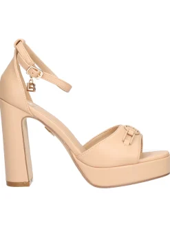 Sandalo tacco largo Laura Biagiotti da donna beige